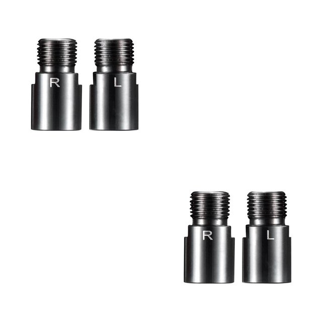 Wweixi 1 Pair Bicycle Pedals Extender Spacers Adapters Crank Protector Accessories Silver 2Set