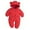 Red, variant on Girl Snowsuit Zipper Hooded Puffer Jacket Warm Toddler Girl Clothes Windproof Jumpsuits Winter Coat 1-2 Years Boy