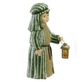 thumbnail image 2 of CC Home Furnishings 4.75" Green and White Glittered Joseph with Lantern Nativity Christmas Figurine, 2 of 3