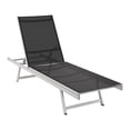 thumbnail image 3 of CorLiving Gallant Weather Resistant Reclining Outdoor Lounge Chair with Metal Frame and Polyester Mesh Fabric, Black, 3 of 6