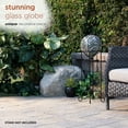 thumbnail image 3 of Alpine Corporation 10" Glass Mosaic Leaf Gazing Globe, Green, 3 of 12