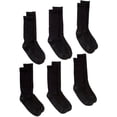 thumbnail image 2 of Big & Tall Men's FreshIQ Comfort Toe Crew Socks 6-Pack, 2 of 6