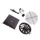 thumbnail image 5 of Kit de ventilador de escape solar de 18 V y 12 W, impermeable, CC, sin escobillas, panel solar redondo, ventilador de refrigeración para taller, casa de mascotas, 5 of 14