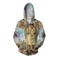thumbnail image 3 of Sudadera con capucha y estampado 3D de mariposa y ángel para hombre, con estampado de flores, hojas y libros, sudaderas con capucha y cremallera holgadas y cómodas a la moda, 3 of 5