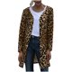 thumbnail image 1 of Cárdigan de manga larga con estampado de leopardo y botón de manga larga para mujer Fridja  BV0+4197, 1 of 1