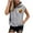 ி263-Gray, variant on Xuyuer Women's Fashion Casual Short Sleeve Hawaiian Print Pocket Drawstring Hoodie Top - Relaxed Sweatshirt with Tropical Pattern for Everyday Style