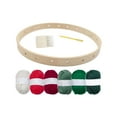 thumbnail image 1 of Abbracc Small Loom Set Craft Board Round Handwoven Material Pack for Kindergarten Adults Set A, 1 of 9