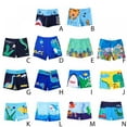 thumbnail image 3 of ESHOO Toddler Boys Swim Trunks, Little Boy Beach Shorts Quick Dry Boardshorts Swimwear, Kids Elastic Drawstring Bathing Suit, Size 3-8 Years, 3 of 3