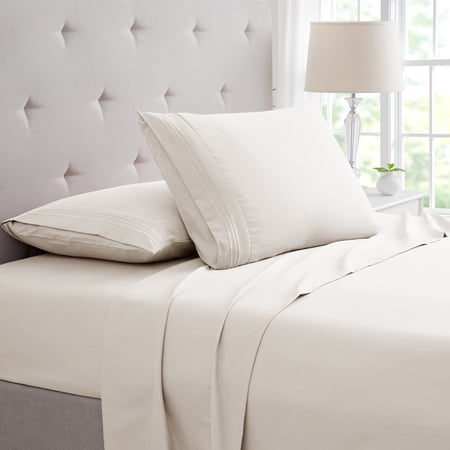 bamboo 4 piece luxury 3 line embroidered sheet set