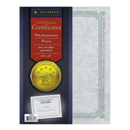 Southworth Foil Enhanced Parchment Certificates