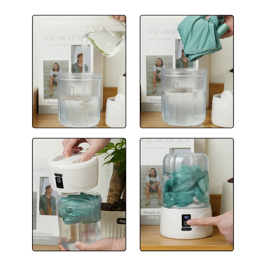 Travel Washer Rechargeable 2000mAh Battery Washer Underwear For Underwear Camping Apartment Space Saving