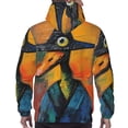 thumbnail image 7 of Picia Abstract Funny Duck Pattern Casual Men's Hoodie - Lightweight Hooded Sweatshirt with Kangaroo Pocket, Comfortable Pullover for Everyday, Travel-Medium, 7 of 7