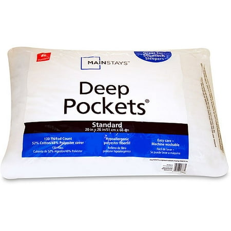 Mainstays deep store pocket pillow