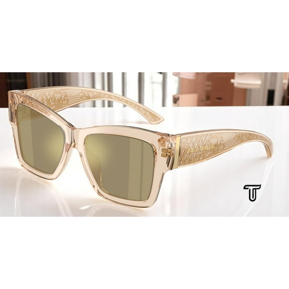 DOLCE & GABBANA DG4493 343203 Camel Clr Mir Yellow Gold 55 mm Women's Sunglasses