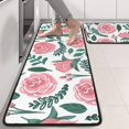 thumbnail image 2 of Kitchen Rugs Sets Of 2,Pioneer Flower Floral Print Pattern Anti Fatigue Kitchen Mat Rugs Non Slip Washable,Decorative Kitchen Floor Mats for Kitchen,Sink,Laundry,17"x47"+17"x47", 2 of 5
