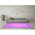 thumbnail image 3 of Ahgly Company Indoor Square Abstract Purple Contemporary Area Rugs, 5' Square, 3 of 4