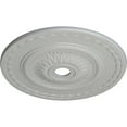 thumbnail image 3 of 29 1/2"OD x 3 5/8"ID x 1 5/8"P Sunflower Ceiling Medallion (Fits Canopies up to 5 5/8"), Hand-Painted Frost, 3 of 5
