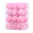 thumbnail image 2 of 24 Pcs Flocked Christmas Ornaments Balls Velvet Shatterproof Christmas Tree Decorations, 2 of 6