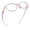 Pink, variant on LifeArt Blue Light Blocking Reading Glasses (Round Frame, No Magnification)