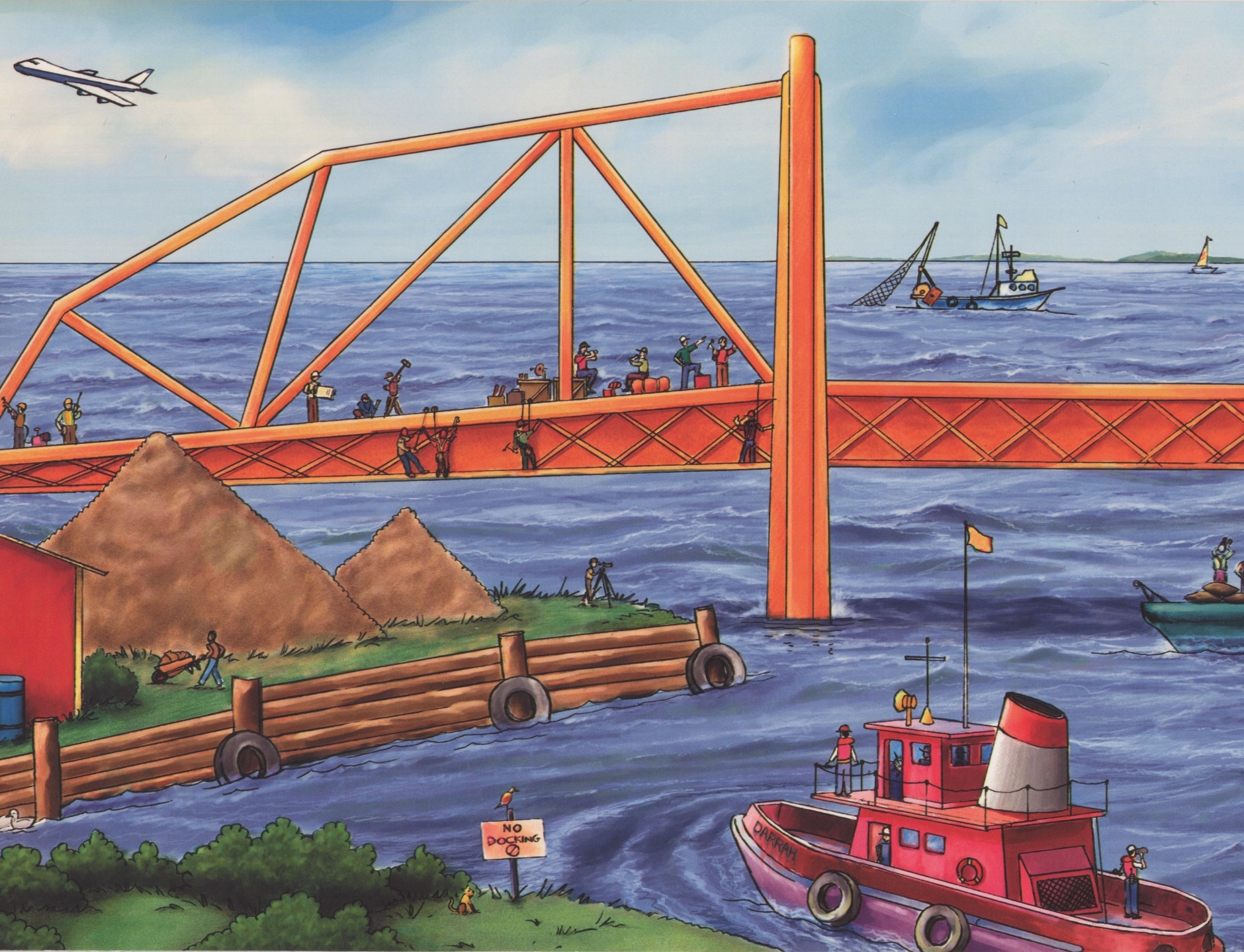 Wallpaper Border Construction Project by Sea Bridge Buildings Extra