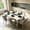 White, variant on Garvee 71" Industrial Dining Table for 6-8 People, Large Rectangular Kitchen & Dining Room Table with Metal Frame, Brown