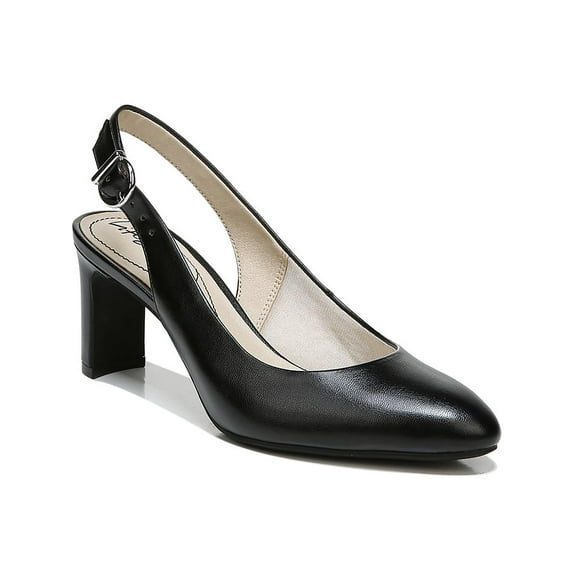 LifeStride Womens Gigi Sling Faux Leather Slip On Dress Heels