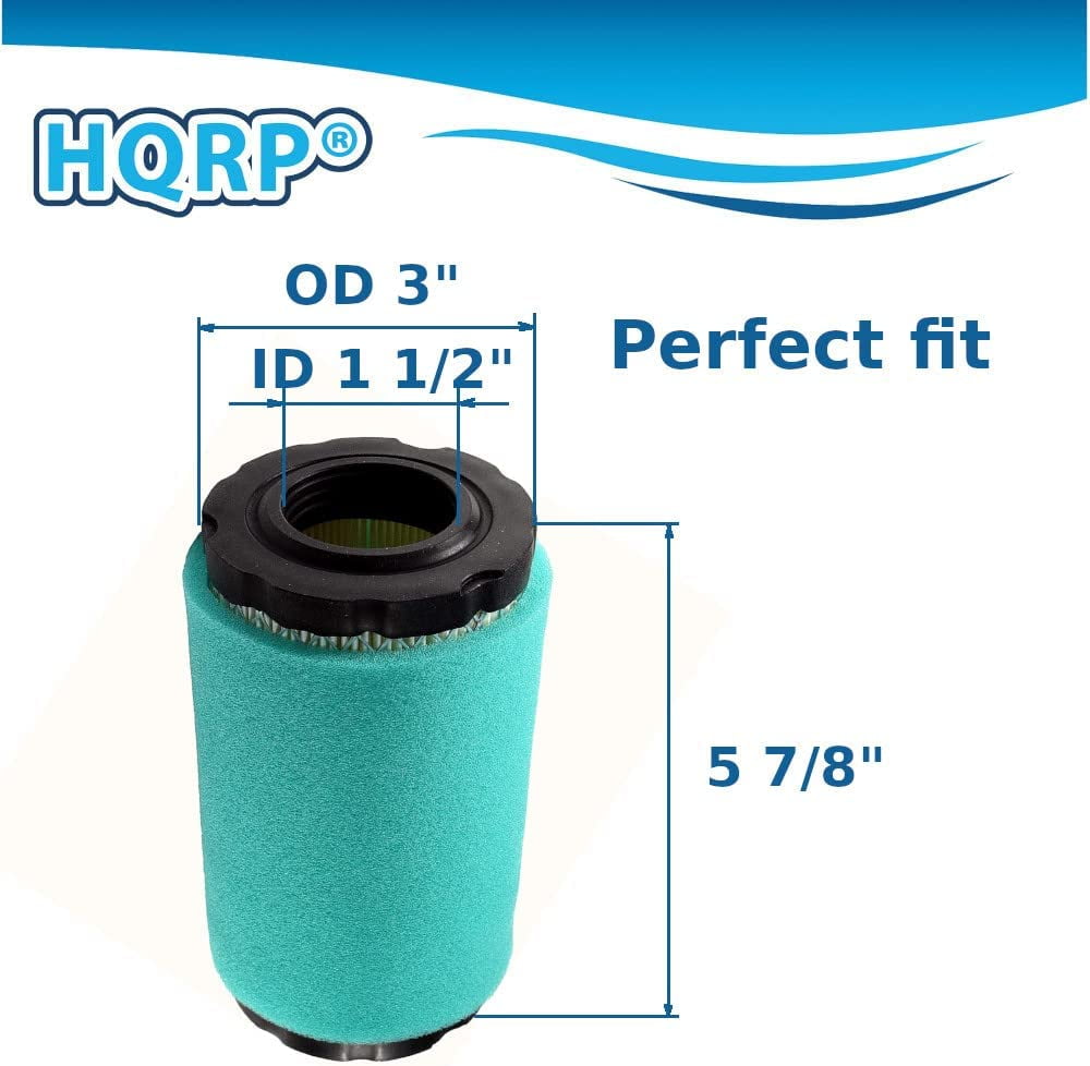 HQRP 2-Pack Air Filter Kit Works with Craftsman YT3000 YS4500 LT2000 42"" 46"", Toro LX426, MTD ZT-42, Husvarna Riding Mowers Lawn Tractors with 19 - 21HP B&S Intek Engines