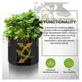 thumbnail image 3 of 12-Pack 7 Gallon Fabric Grow Bags, 300G Thickened Nonwoven Planters Pots, Aeration Fabric Pots with Handles, Nonwoven Fabric Bags Suitable for Vegetables Flowers Mushroom, 3 of 7