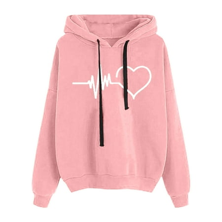 

WUDATI Women s Casual Printed Long-Sleeved Hooded Sweater Soft Lightweight Polyester Comfortable Fabric Perfect for Autumn Winter Daily Wear Pair with Jeans Casual Shoes Stylish and Versatile Streetwe