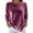 Pink, variant on CIENVNSTG Women's Crew Neck Velvet Blouse Long Sleeve Loose Fit Solid Color Tone Soft Cozy Material Casual Trendy Tops for Spring Fall Indoor Daily Outfits And Leisure Moments Purple XXL