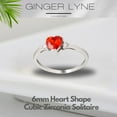thumbnail image 2 of Shelly Heart Engagement Ring for Women Promise Birthstone Sterling Silver Ginger Lyne, 2 of 6