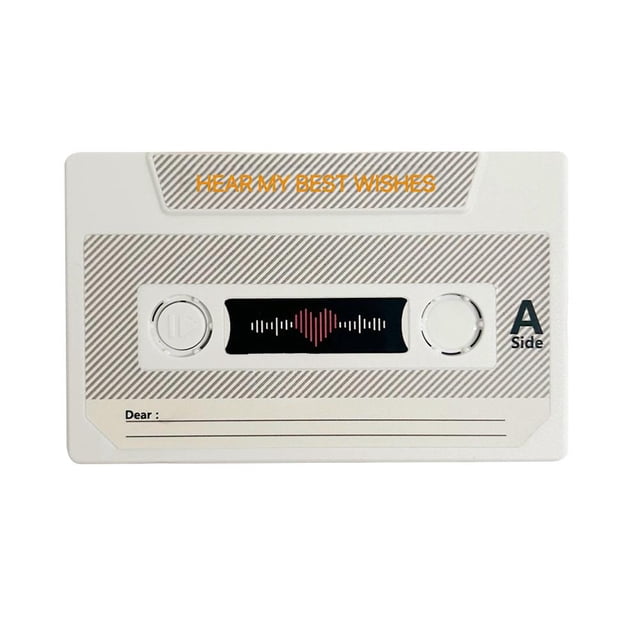 Voice Recordable Greeting Card - 60s Message Recorder Cassettes Talking Card, Tape Cassette Seco Voice 60 Recording Present,