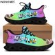 thumbnail image 1 of Zapatillas deportivas informales de malla para enfermera, ligeras, con plataforma y cordones, para mujer, para correr,, 1 of 6