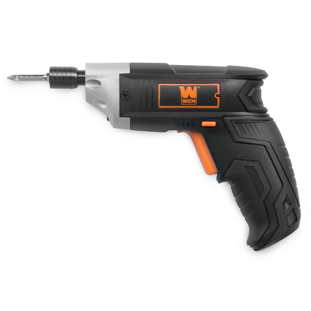 WEN 3.6V LithiumIon Cordless Electric Screwdriver with Bits and Belt