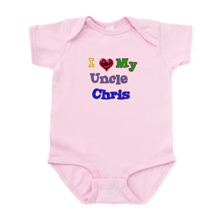 

CafePress - I LOVE MY UNCLE CHRIS Infant Bodysuit - Baby Light Bodysuit Size Newborn - 24 Months