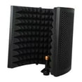 thumbnail image 2 of Mini escudo de aislamiento de 3 paneles plegables, espuma absorbente de alta densidad, tamaño compacto para vocal de oficina portátil, 2 of 9