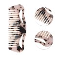 thumbnail image 2 of Unique Bargains 1 Pc Cute Cartoon Hair Comb Light Brown Acetate Sheet, 2 of 5