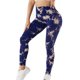 thumbnail image 1 of Leggings sin costuras para mujer, pantalones largos de yoga elásticos de cintura alta de fibra de poliuretano de nailon para Fitness, azul, M, 1 of 6