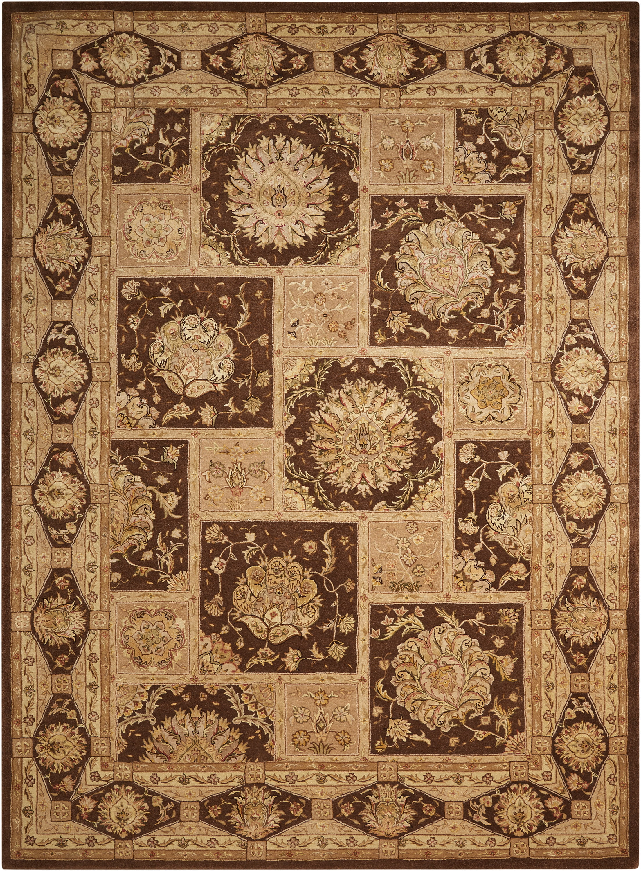 Nourison Nourison 3000 Traditional Brown 8'6" x 11'6" Area Rug, (9x12)
