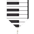 thumbnail image 3 of Beistle 57882 Chemin de Table Imprimé Clavier de Piano - Lot de 12, 3 of 5