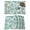 Teal, variant on Green Flowers Placemats Set of 6, Vintage Country Ethnic Tribal Artwork Placemats for Dining Table, Place Mats for Kitchen Tabletop, Waterproof Wipeable Dining Table Mats Set