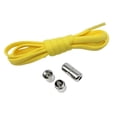 thumbnail image 4 of Cordones elásticos sin atar Cordones sin atar Cordones elásticos universales 1 par Cordones de zapatos perezosos medio redondos Cordones sin cordones Amarillo, 4 of 8