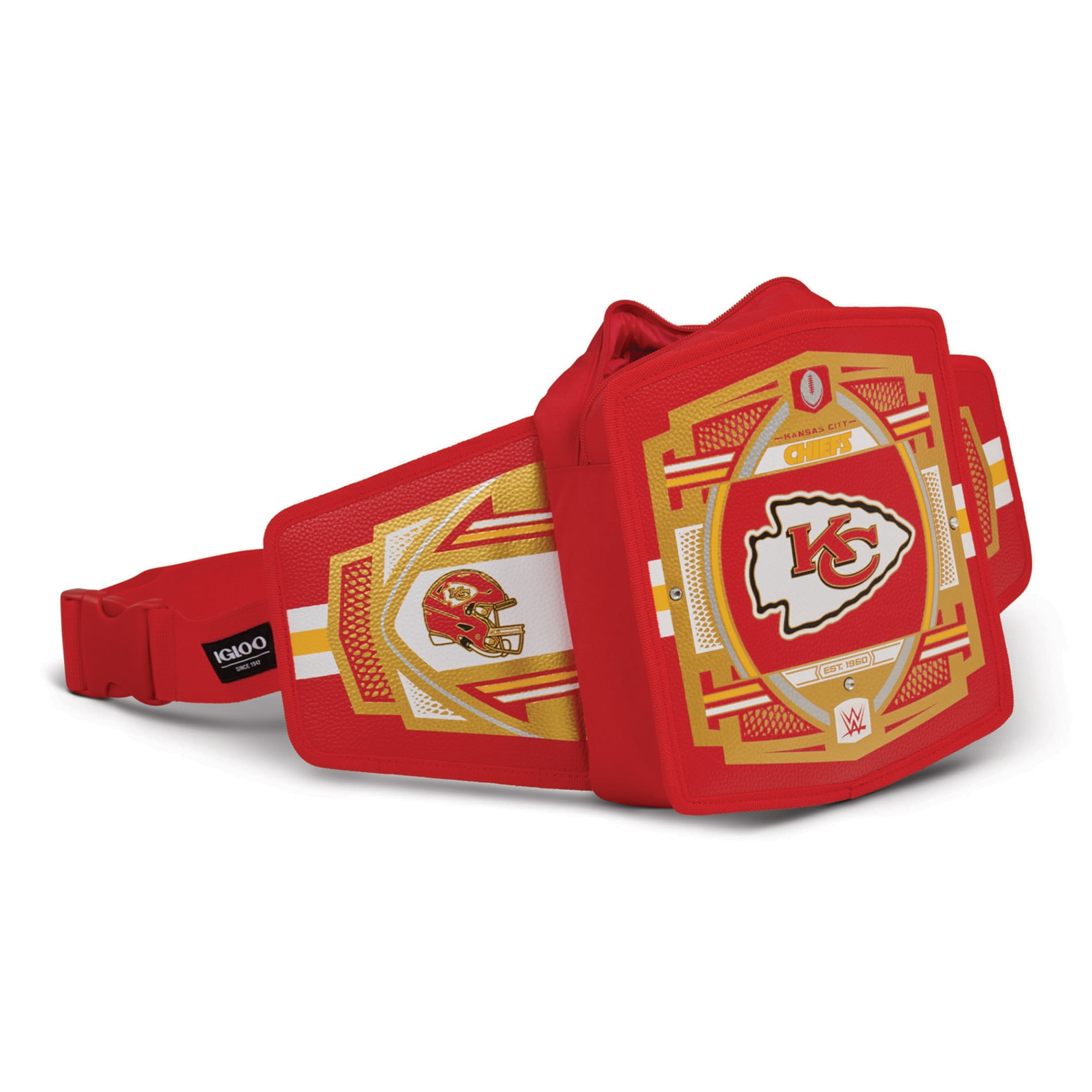 IGLOO  Kansas City Chiefs WWE Legacy Belt Cooler