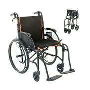 Feather Mobility Lightweight Wheelchair for Seniors, Foldable for Travel, 13.5 lbs, 1 Ct