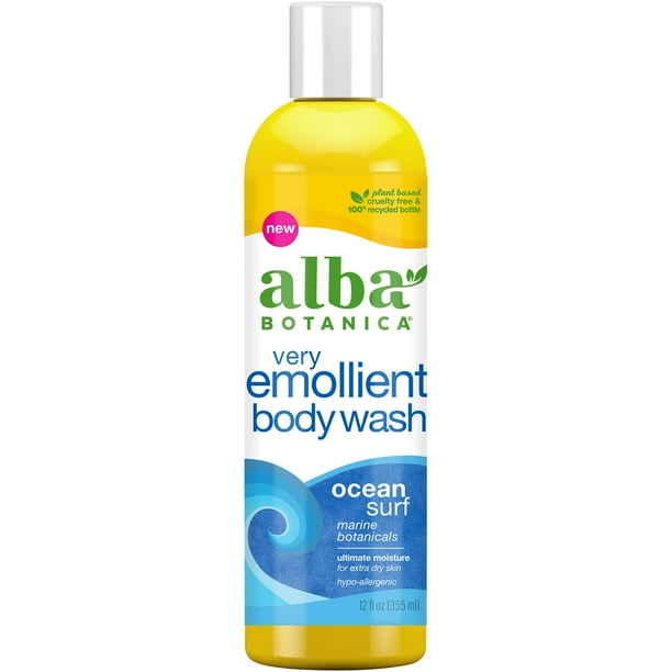 Alba Botanica Very Emollient Body Wash, Ocean Surf Marine Botanicals