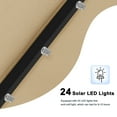 thumbnail image 5 of MASTERCANOPY 7.5ft Solar Patio Umbrella with LED Lights Tilt and Crank, Khaki, 5 of 7