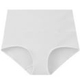 thumbnail image 6 of Women's High Waisted Cotton Underwear Soft Breathable Panties Stretch Briefs Ladies Panties 5 Pack, 6 of 9