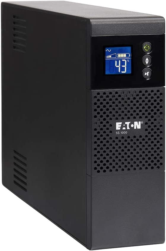 Eaton UPS Battery Backup & Surge Protector, 1000VA / 600W, AVR, LCD Display, Line Interactive