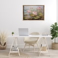 thumbnail image 3 of Stupell Industries Water Lilies in Spring Plants & Flowers Painting Brown Floater Framed Canvas Art Print Wall Art, 31 x 21, 3 of 10