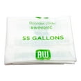 thumbnail image 2 of RW Eco 55 gal Clear Plastic Can Liner - Biodegradable, Compostable - 55" x 24 1/2" - 100 count box, 2 of 2